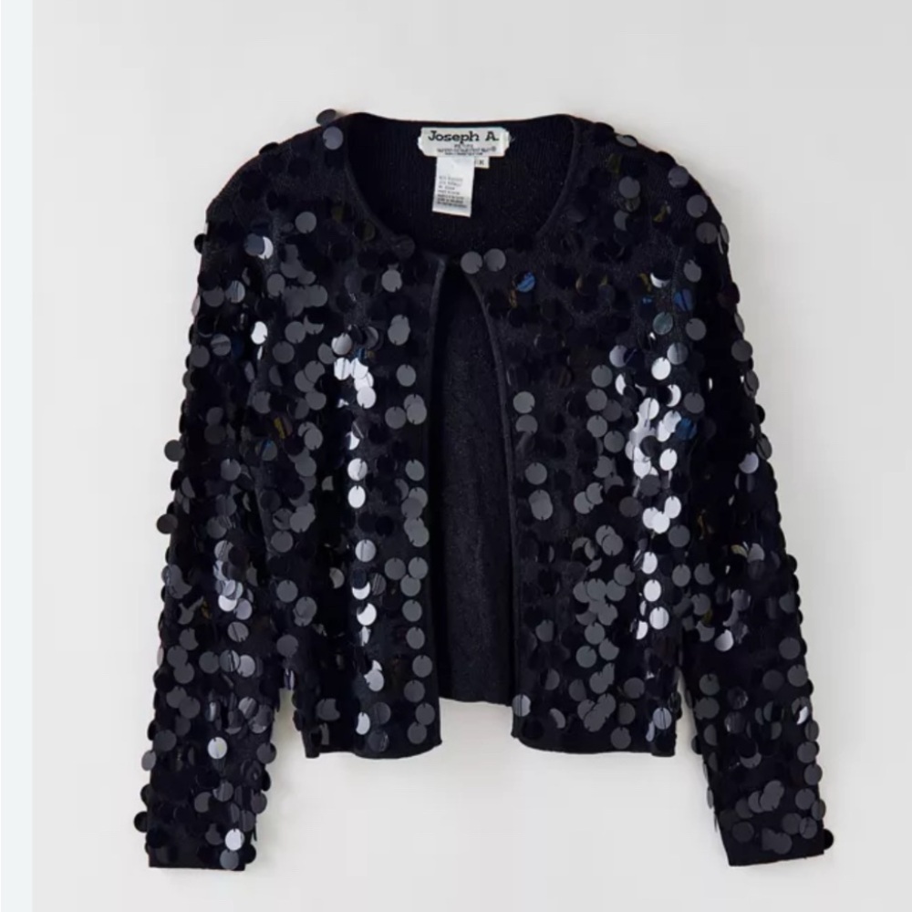 Joseph A Black Sequin Women's Top Set